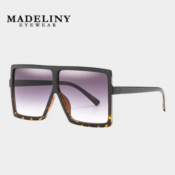MADELINY Lielizmēra Kvadrātveida Sieviešu Saulesbrilles Klasika Vintage Acetāta Rāmis Vīriešu, Saules Brilles Zīmola Dizaineru Modes Toņos MA163