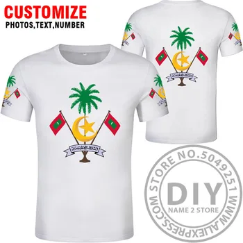 MALDIVU T Krekls Bez Diy Custom Logo Nosaukums Skaits MDV T-kreklu Foto Tekstu Respirant Apģērbu Drukāt Nav Izbalināt Nav Krekinga Tshirt