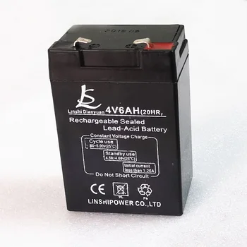 MUMS 4V 6.0 Ah Uzlādējams svina skābes uzglabāšanas akumulators cell 6000mAh LED spuldzes un elektronisko apjoma atlikuma uzturēšana bezmaksas