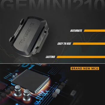 Magene Velosipēdu dators spidometrs S3+ Ritms Sensors H64 ANT+ Bluetooth Speedmeter par Strava Garmin iGPSPORT Divlīmeņu Sensoru 8839