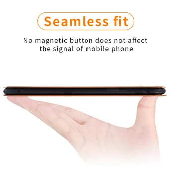 Magnētiskā Maks Flip Case for Xiaomi Redmi 8 8A, Ņemiet vērā, 8Pro 8T Aizmugurējo Vāciņu Retro Ādas Stāvēt Kartes Turētāju Redmi8 Redmi8A Note8 8 T
