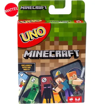 Mattel Spēles UNO Minecraft Kartes Spēles ir Jautri Augstas Jautri Multiplayer Rotaļlietu Dizainu Maksājumu galda Spēle Karti Ģimenes Puses Rotaļlietas 118