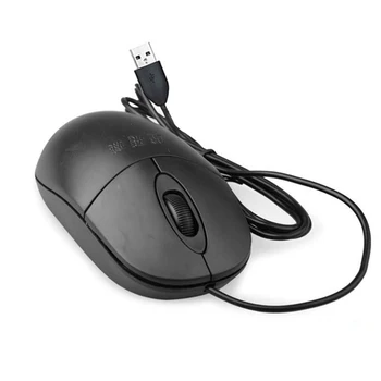 Melns 3-Pogu Vadu USB 1000 DPI Optisko Ritiniet Peles Peles Piezīmjdatoru Klēpjdators, Desktop