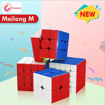 MoYu Meilong M Magnētisko versija 3x3x3 2x2x2 4x4x4 magic cube rotaļlietas Magnētisko Cubing Klasē M Ātrums Puzzle Rotaļlietas Izglītojošās rotaļlietas