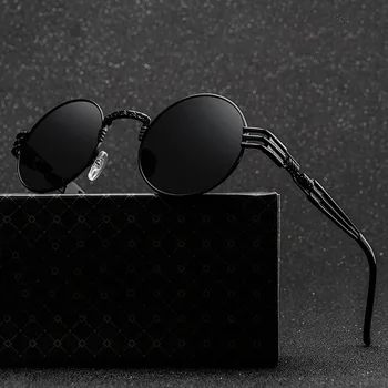 Modes Steampunk Saulesbrilles Zīmola Dizaina Sievietes Vīrieši Retro Kārtu, Metālu, Punk, Saules brilles UV400 Toņos Brilles 27344