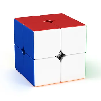 Moyu Meilong 2x2 Magnētisko magic cube 2x2x2 Stickerless konkurences vienmērīgu ātrumu 2 Slāni kubi pieaugušo rotaļlietas bērniem, jautras dāvanas
