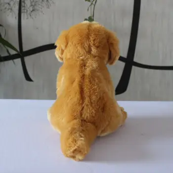 Mīksts un gudrs plīša dzīvnieki rotaļlietas reālās dzīves Zelta Retrīvers suņu lelle bērnu rotaļlietu brūns Labradora klāt