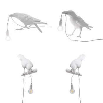 Mūsdienu Ziemeļvalstu Sveķu Putnu Galda Lampa Itālijas Putnu Lampas Vārna, Galda Lampas Bezmaksas Piegāde Par Viesistaba Guļamistaba Ēdamistaba Gaismas