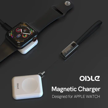 OISLE Mini Portatīvo USB Bezvadu Lādētāju(bez akumulatora) Ātri Magnētiskas uzlādes doks, Sērija 4 5 4 3 2 1 Adapteris iwatch Lādētāju