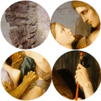 Oedipus un Sfinksa ar Gustavu Rīt Eļļas Glezna Izdrukas uz Audekla Sienas Māksla Slavenā Glezna Attēlus Dzīvojamā Istaba Dekori