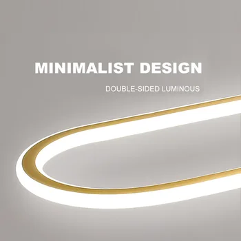 Oreols LED Pendant Gaismas Minimālisma Dizains, Griestu Lustras Apgaismojums ēdamistabā dekors Gaismas Restorāns Apturēšanu Lampas