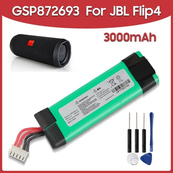 Oriģinālā Rezerves Akumulatoru GSP872693 3000mAh Par JBL Flip 4 Flip4 Bluetooth Āra Skaļruņu Baterijas