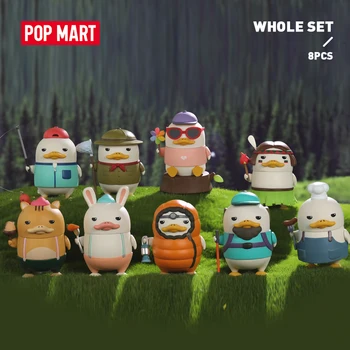 POP MART Duckoo Pīļu attēls mežā par Visa kaste Blind Lodziņu, dzīvnieku rotaļlietas Attēls Dzimšanas dienas Dāvanu, Mazulis, Rotaļu