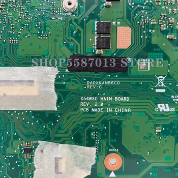 Par ASUS X540SC X540S X540SCA X540 F540S A540S F540SC A540SC klēpjdatoru, pamatplate (mainboard) testa LABI N3700/PROCESORS 4GB/RAM GT810M