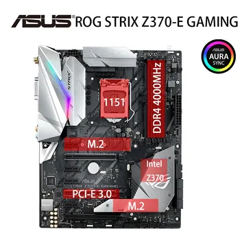 Par Asus ROG STRIX Z370-E SPĒĻU Sākotnējā Izmanto Desktop Intel Z2370 Z370M DDR4 Mātesplati LGA 1151 i7/i5/i3 USB3.0 SATA3, ko Izmanto