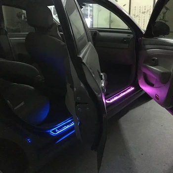 Par Sentra Durvju Dinamisko LED Lampas, Palodzes Pretnodiluma Plāksnes Laipni Pedāli Auto Stils Mirdzums durvis, palodzes, apgaismojums, Toyota MARK X REIZ