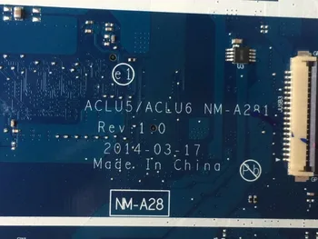 Patiesu JAUNAJIEM NM-A281 galveno karti Lenovo G50-45 Pamatplatē ar AMD A8-6410 Cpu (tā var aizstāt G50-45 asprātību A6-6310 un E1 cpu ) 546