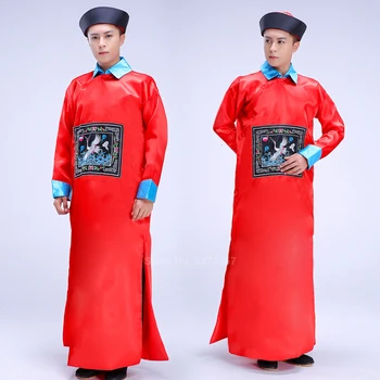 Pieaugušo Halloween Kostīmi Cilvēks Biedējošu Zombiju, Vampīru Apģērbu Ķīniešu Tradicionālās Tang Uzvalks Jiangshi Vienādu Garu Cosplay