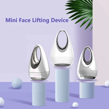 Portatīvo Microcurrent Ādas Savilkšanas Massager Mini LED Fotonu Vibrācijas Sejas Pacelšanas Ierīces Anti-rieva Noņemšanas Ādas Kopšanas Līdzeklis