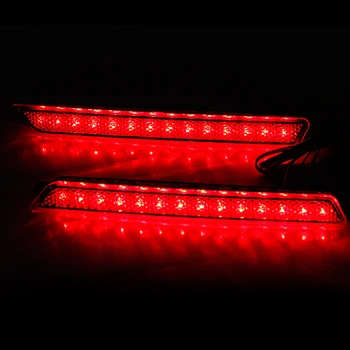 Pāris LED Aizmugures Buferi Atstarotājs Gaismas Sarkanās Automašīnas Braukšanas Bremžu Miglas Apdares Molding lukturu Priekš Mazda 3 2004 2005 2006 2007 2009 Komplekts