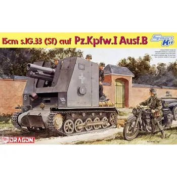 PŪĶIS 6259 1/35 15cm s.IG.33 (Sf) uz Pz.Kpfw.I Ausf.B Mēroga modelis Komplekts