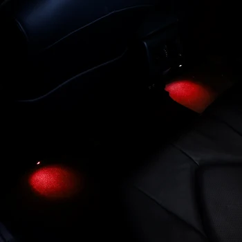 QHCP LED Auto Atmosfēru Gaismas Zoli Apkārtējo Garastāvokli, Lampas, Interjera Dekoratīvie Kāju Gaismas Fit 