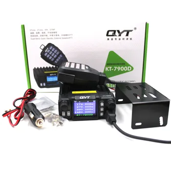 QYT KT-7900D Mini Mobile Radio KT7900D Quad Joslā Quad gaidīšanas 136-174MHz/220-260MHz/350-390MHz/400-480MHZ Auto 4 Joslas, CB Radio
