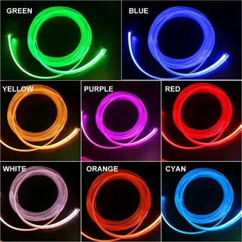 RGB LED Sloksnes, Apkārtējās Gaismas APP Bluetooth Kontroli, Automašīnas salona Atmosfērā Gaismas Lampa 8 krāsas DIY Mūzikas 6M Optisko Šķiedru Band 6184