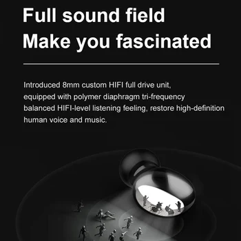 ROCKSTICK TWS Bluetooth 5.0 Mūzikas Austiņas Stereo Earbuds Bezvadu In-ear Austiņas viedtālruņu Sporta Austiņas 3570