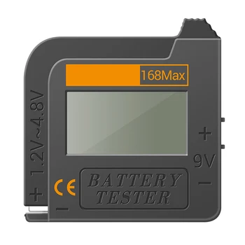 Rokas Akumulatora Testeris AA/AAA/C/D/9V/1,5 V Ciparu Litija Baterijas Jaudas Pogu Šūnu Akumulatoru Testeris Volt Pārbaudītājs