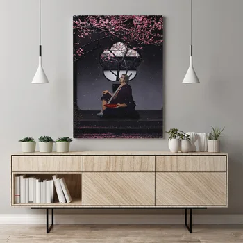 Roronoa Zoro Viens Gabals estētisko anime kanvas glezna, sienas dekori mākslas guļamistaba pētījums mājas dzīvojamā telpu dekorēšana izdrukā plakātu