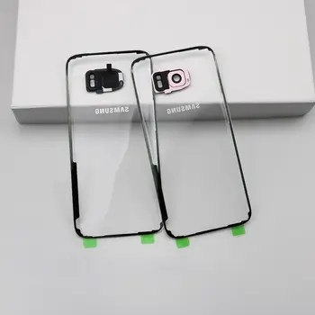 SAMSUNG Oriģināls Skaidrs, Aizmugurējā Stikla Vāciņš Akumulatora Durvju Nomaiņa Case For Samsung Galaxy S7 G9300 S7 Malas G9350 Atpakaļ uz Lietu