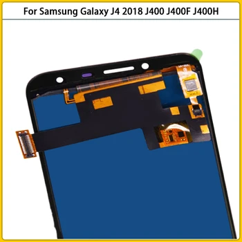 Samsung Galaxy J4 2018 J400 J400F J400H J400P J400M LCD Displejs, Touch Screen Panelis Digitizer Montāža Nomaiņa