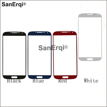 SanErqi 10pcs Priekšējo Ārējo Stikla Objektīvs Samsung i9505 Galaxy S4 I9500 priekšējais LCD skārienekrānu 12391
