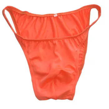 Seksīgi Vīriešu Biksītes Cietā Svītrains Vīriešu Apakšbikses Cueca Bikini String Šaura, Spīdīga Peldkostīmu Audumu Geju Vīriešu Apakšveļa
