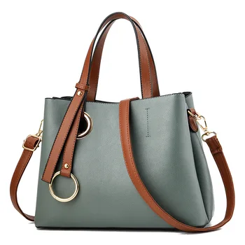 Sieviešu rokassomu vienkrāsainu vienkārši modes pleca soma, sieviešu rokas soma, iepirkumu soma kausa soma lielu jaudu