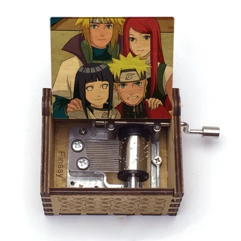 Skumjas Un Bēdas MŪZIKAS TĒMU Naruto Obito Iitachi Kakashi Drukāt Koka Music Box Anime Cosplay Party Dāvanu Ziemassvētku dāvanu Bērniem 8689