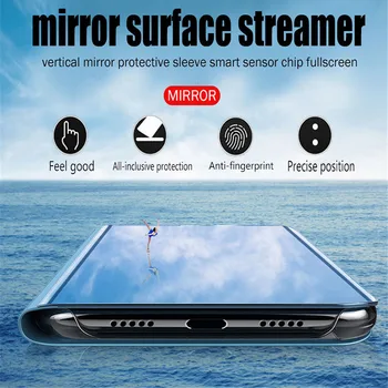 Smart Mirror Gadījumā Huawei P30 P40 P20 Pro Lite P9 P10 Plus P Smart Z Y9 Ministru Mate 20 30 10 9 Pro Lite Tālrunis Lietu Vāku 11056