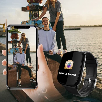 Smart Skatīties Sirdsdarbības Asins Spiediena Monitoru, Sporta Pedometrs Kaloriju Nobraukumu Ūdensizturīgs Smartwatch Bluetooth Android, IOS 2020