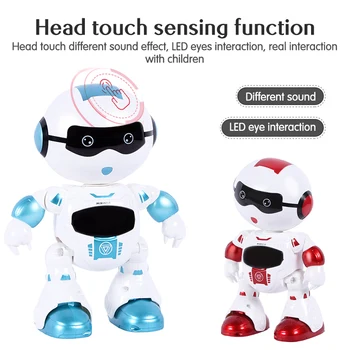 Smieklīgi Vadītājs Touch Sensora Funkciju Robotu Dejas, Dziedāšana, Rīcības Attēls Kontroles RC Robots Rotaļlietu Zēniem, Bērnu Dzimšanas dienas Dāvanas 313