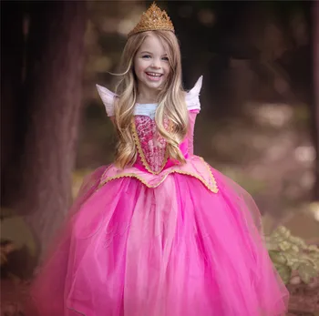 Sniega Pasaku Princese Pūkains Meitenes Kleita Cosplay Lomu Kleitas Bērniem Halloween Puse Princese Kostīms Izmērs 4 6 8 Gadiem 11843