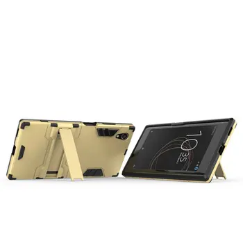 Sony Xperia XA1 Plus Dual G3421 G3423 Triecienizturīgs Hard Case for Sony Xperia XZ1 Kompakts XZ XZs Combo Bruņas Gadījumā Dzelzs Vāciņu