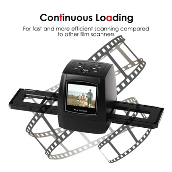 Spānija Kuģniecības Portatīvo 5MP 35mm Negatīvu Filmu Skeneris, Negatīvu Slaids Foto filmu Pārveido USB Kabeli ar 2.4