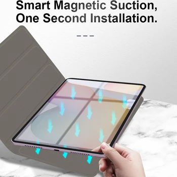 Spēcīgu Magnētisko Case for Samsung Galaxy Tab S6 Lite 10.4 uz Lietu Samsung Galaxy Tab S6 Lite 10.4 
