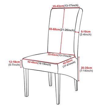 Stiept XL Izmērs Krēslu Segtu Lielu Elastīgs Sēdeklis Krēslu Pārvalki Krāsošana Slipcovers Restorāns, Banketu Ēdamistabas Mājās Partijas Apdare