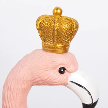 Sveķu Rozā Flamingo Karalis, Karaliene Figūriņas Apdare Mīļotājiem Kāzu Valentīna Dzimšanas dienas svinības Piederumi Mājas Darbvirsmas Dekori 1015