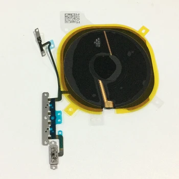 Sākotnējā Bezvadu Lādēšanas Čipu Spole & Skaļuma Slēdzis, Flex Kabelis ar Metāla Skavu Montāža iPhone X Rezerves Daļas