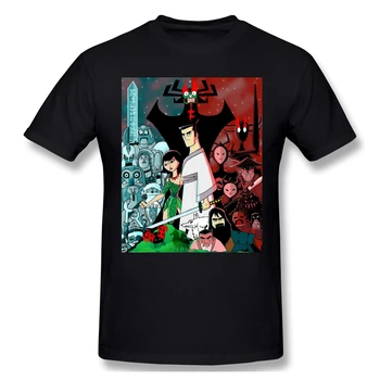 T-Krekls Vīriešiem Samurai Finālam Kokvilnas Samurai Jack T Krekls 6XL Smieklīgi Plus Lieluma Apģērbu