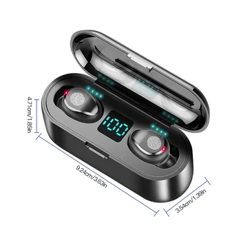 TWS Bluetooth Austiņas ar Mikrofonu Touch Kontroli Bezvadu Austiņas HIFI Mini auss Earbuds Sporta Darbojas Heasets HD Zvanu