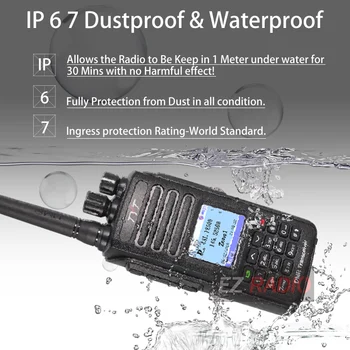 TYT MD-UV390 DMR Radio, GPS Ūdensizturīgs IP67 Walkie Talkie Jauninājums no MD-390 Ciparu Radio MD UV390 Dual Band VHF UHF Radio TYT